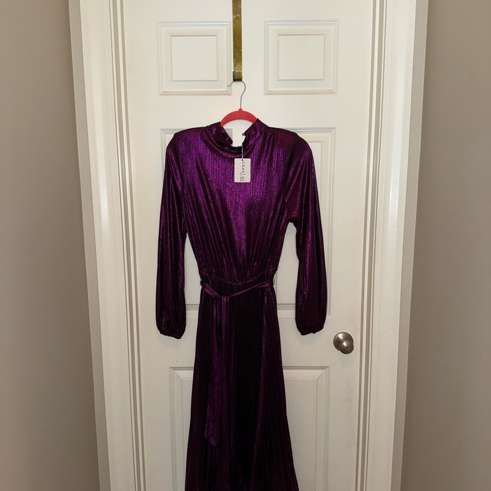 Flying Tomato Purple Long Sleeve Dress